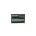 Reversed Subdued US Flag Embroidered Military Patch